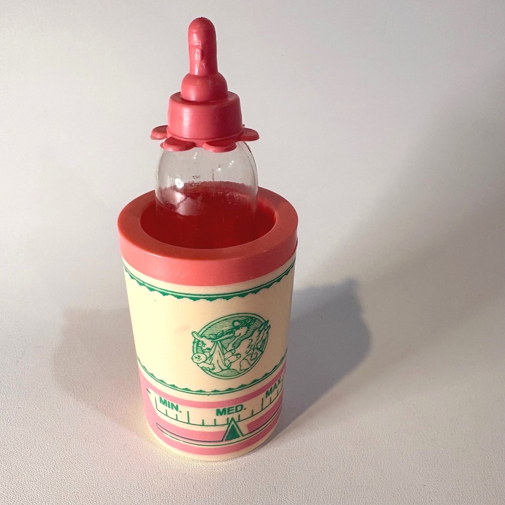 Vintage Cabbage Patch Kids Doll Bottle and Bottle Warmer Accessory Set 1980s